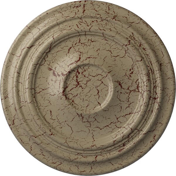Ekena Millwork Traditional Ceiling Medallion (Fits Canopies up to 5 1/2"), 24 3/8"OD x 1 1/2"P, Gobi Desert Crackle CM24TRGDC - main